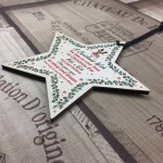 A Christmas Wish Wood Star Christmas Eve Box Stocking Filler