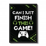 Gaming Black Framed Prints Posters For Boys Bedroom Gamer Xbox