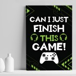 Gaming Black Prints Posters For Boys Bedroom Novelty Gamer Xbox 