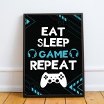 Gaming Framed Prints Playstation Inspired Christmas Birthday