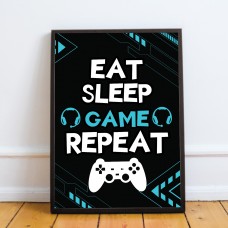 Gaming Framed Prints Playstation Inspired Christmas Birthday