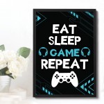 Gaming Framed Prints Playstation Inspired Christmas Birthday