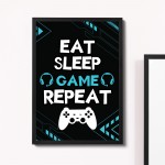 Gaming Framed Prints Playstation Inspired Christmas Birthday