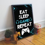 Gaming Framed Prints Playstation Inspired Christmas Birthday