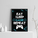 Gaming Framed Prints Playstation Inspired Christmas Birthday