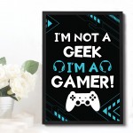 Gaming Framed Print Posters Boys Bedroom Playstation Inspired