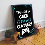 Gaming Framed Print Posters Boys Bedroom Playstation Inspired