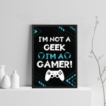 Gaming Framed Print Posters Boys Bedroom Playstation Inspired