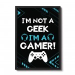 Gaming Framed Print Posters Boys Bedroom Playstation Inspired