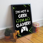 Gaming Framed Prints Boys Bedroom Posters Xbox Inspired Gamer