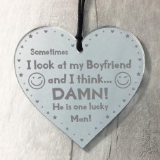 Funny Boyfriend Gift For Christmas Birthday Engraved Heart Joke