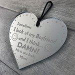 Funny Boyfriend Gift For Christmas Birthday Engraved Heart Joke