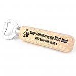 Christmas Gift For Dad Personalised Bottle Opener Dad Gift