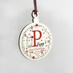 Cats 1st Christmas Decoration Personalised Quirky Bauble