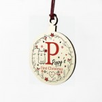 Cats 1st Christmas Decoration Personalised Quirky Bauble