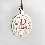 Dogs 1st Christmas Decoration Personalised Quirky Bauble