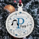 First Christmas As Mum And Dad Personalised Christmas Decoration