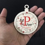 Personalised First Xmas Decoration For Baby Daughter Son