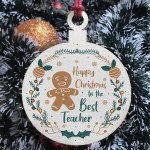 Teacher Gift For Christmas Gingerbread Design Thank You Gift