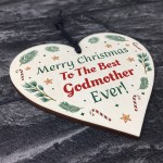 Godmother Gift For Christmas Heart Godparent Christening Gift