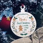 Novelty Babys 1st Christmas Gift Personalised Christmas Bauble