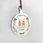 First Christmas Engaged Personalised Gingerbread Couple Gift