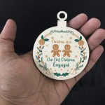 First Christmas Engaged Personalised Gingerbread Couple Gift