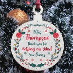 Thank You Christmas Gift For Teacher Assistant Personalised
