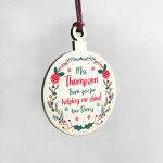 Thank You Christmas Gift For Teacher Assistant Personalised