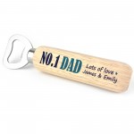 Personalised Dad Bottle Opener Gift For Christmas Birthday