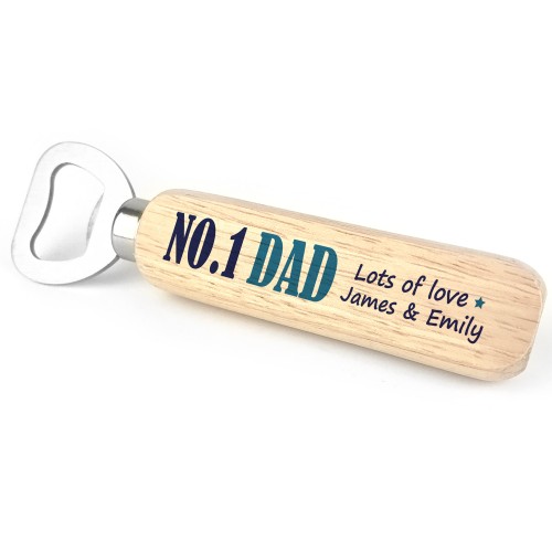Personalised Dad Bottle Opener Gift For Christmas Birthday