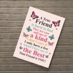 True Friend Friendship Print Best Friend Gift For Birthday Xmas
