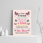 True Friend Friendship Print Best Friend Gift For Birthday Xmas