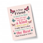 True Friend Friendship Print Best Friend Gift For Birthday Xmas