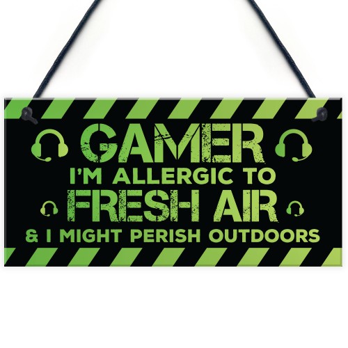 Gamer Funny Gaming Room Signs For Boys Christmas Gift For Son 