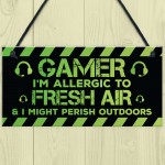 Gamer Funny Gaming Room Signs For Boys Christmas Gift For Son 