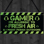 Gamer Funny Gaming Room Signs For Boys Christmas Gift For Son 