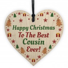 Christmas Gift For Cousin Hanging Wooden Christmas Decoration