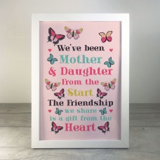 Mother And Daughter Gift For Christmas Birthday Framed Print