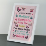 Mother And Daughter Gift For Christmas Birthday Framed Print