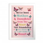 Mother And Daughter Gift For Christmas Birthday Framed Print