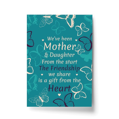 Mother And Daughter Keepsake Gift For Christmas Birthday Print