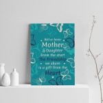 Mother And Daughter Keepsake Gift For Christmas Birthday Print