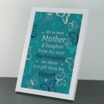 Mother And Daughter Keepsake Framed Print Gift For Xmas Birthday