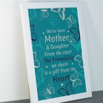 Mother And Daughter Keepsake Framed Print Gift For Xmas Birthday