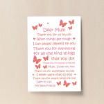 Christmas Birthday Gifts For Mum From Daughter Son Print Poem