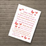 Christmas Birthday Gifts For Mum From Daughter Son Print Poem