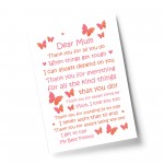 Christmas Birthday Gifts For Mum From Daughter Son Print Poem