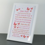 Christmas Birthday Gifts For Mum From Daughter Son Framed Print
