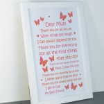 Christmas Birthday Gifts For Mum From Daughter Son Framed Print